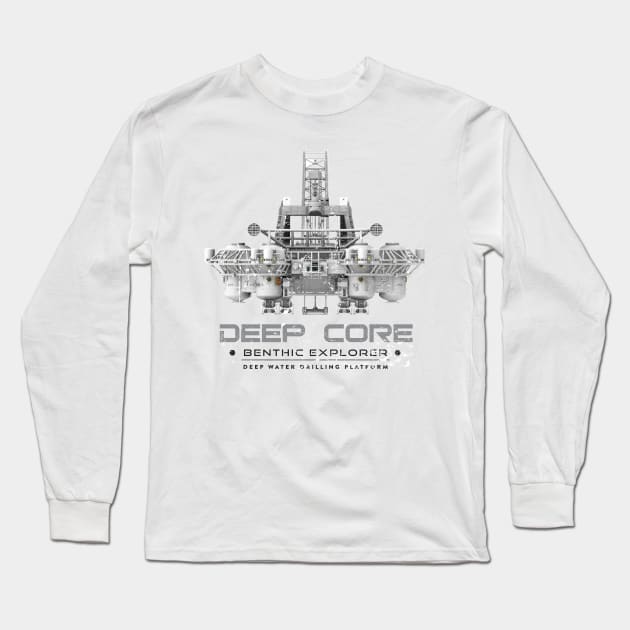 Deep Core Benthic Explorer Long Sleeve T-Shirt by MindsparkCreative